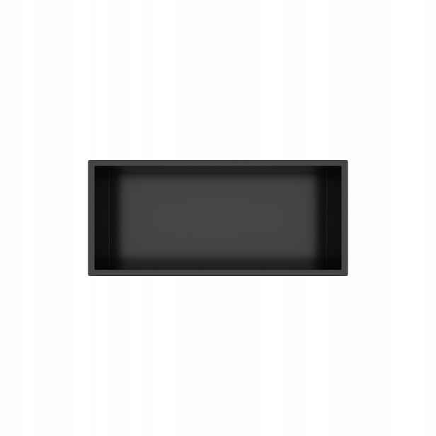 Wall-box One Black Výklenková police z nerezové oceli černá 45x20x10 cm