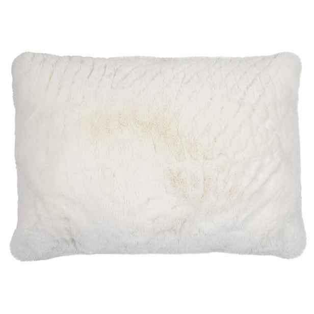 Bílý plyšový měkoučký polštář Soft Teddy White Off - 40*15*60cm  Mars & More