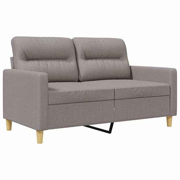 vidaXL 2místná pohovka taupe 120 cm textil