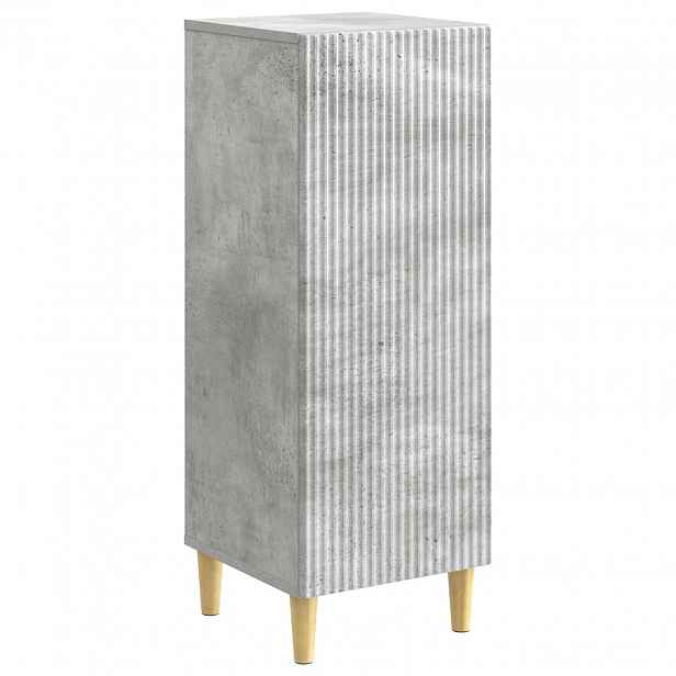 vidaXL Servírovací skříň Betonově šedá 33 x 34,5 x 90 cm