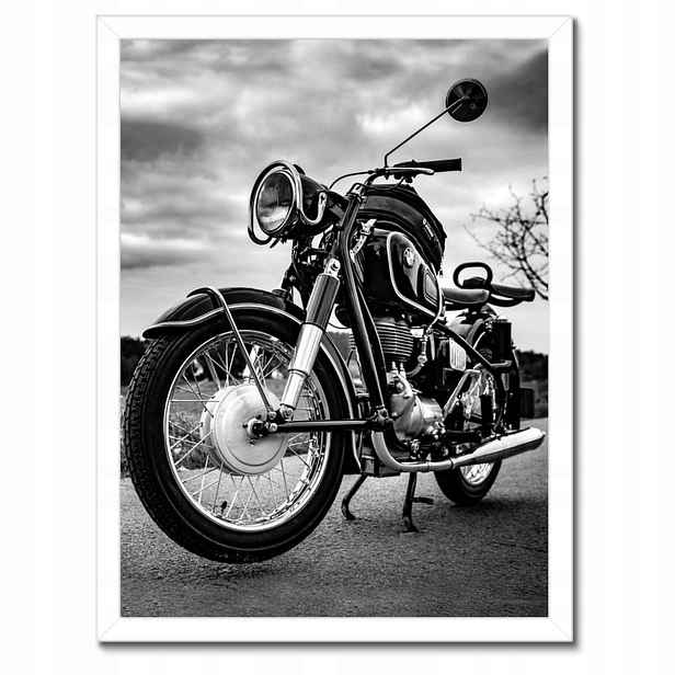 Plakáty v rámu 30x40 Klasický motocykl Bmw