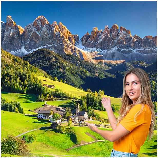 Fototapeta 3D Obývací Pokoj Ložnice Hory Les Příroda Krajina 588x260 F GLNK11