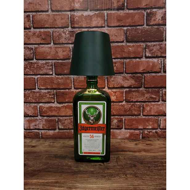Jagermeister Led lampička se stínítkem 3 Režimy Dotyková zelená Loft Dárek