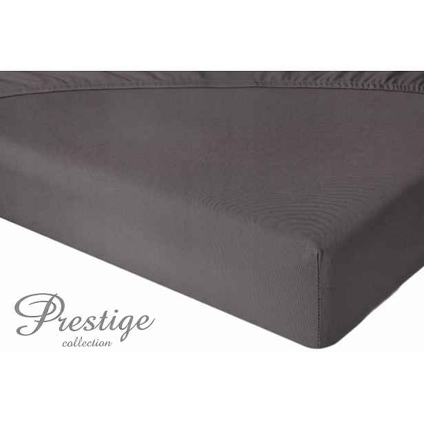 Prostěradlo Jersey s gumičkou 180x200 Grafitové Prestige Collection 160 g/m2