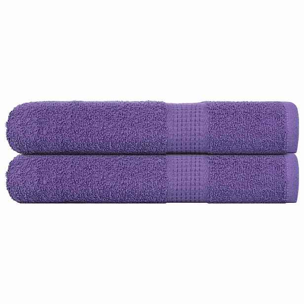 vidaXL Saunové osušky FROGN 2 ks fialové 80x200 cm 360 g/m²
