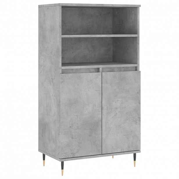 vidaXL Skříň highboard betonově šedá 60 x 36 x 110 cm kompozitní dřevo