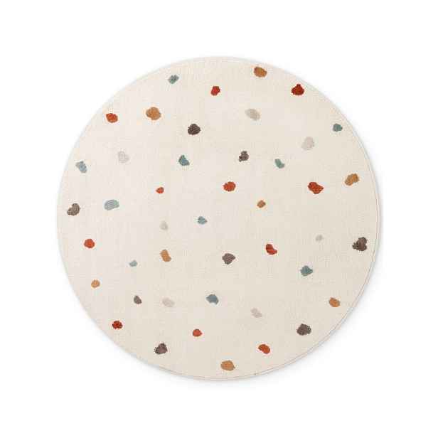 Krémový dětský koberec ø160 cm Funny Dots – Hanse Home