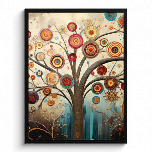 MuchoWow PLAKÁT V RÁMU Strom - Strom života - Barva 60x80 cm