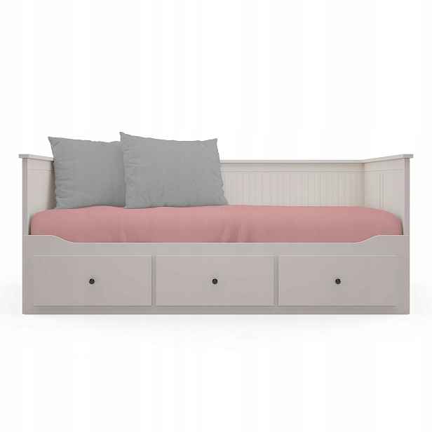 Povlak na postel 80x200 Přehoz s gumičkou Plyš Velvet Starorůžová