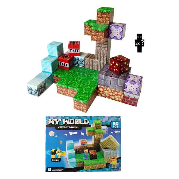 Toybit Magnetická stavebnice Minecraft Diamond world MSTB2295