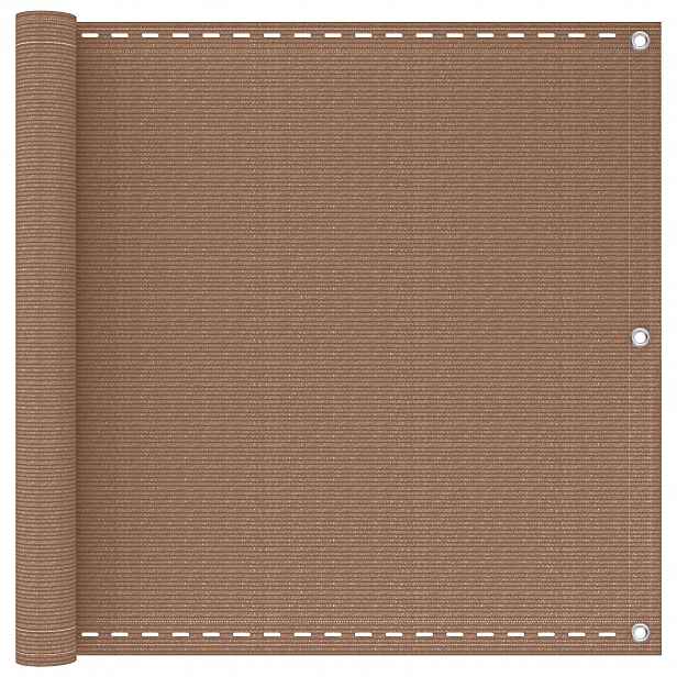 vidaXL Balkonová clona 120 x 1000 cm HDPE a hliník Obdélníkový Taupe