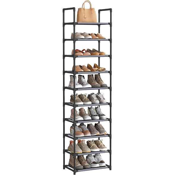 SONGMICS Stojan na boty Halas 45 cm černý/šedý