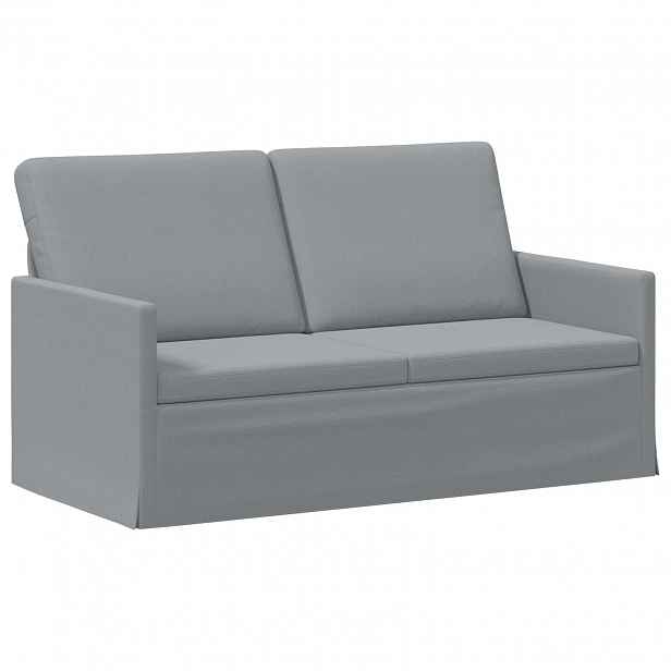 vidaXL Pohovka pro 2 osoby Světle šedá 150 x 81 x 82 cm Textil