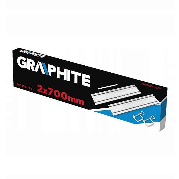 Vodicí Lišty 2 X 700 MM, Spojovací Materiál, 2 Svorky 58G495-732 Graphite