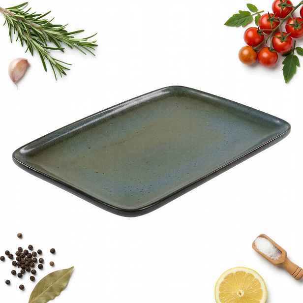 Miska Talíř Keramická Nádoba Na Zapékání A Servírování Pokrmů 36X24 CM
