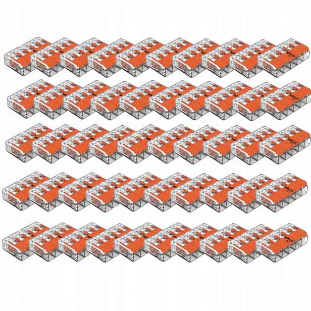50x Wago Rychlospojka Na Lanko 5x4 221-415