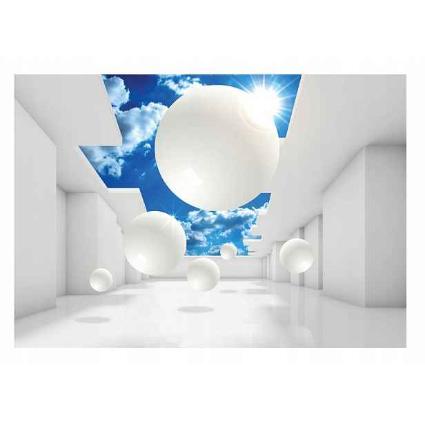 Fototapeta 3D Tunel Optická Koule Nebe Hd 254x184