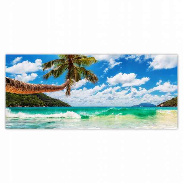 Fototapety flizelina 211x91 Rajská pláž s palmou