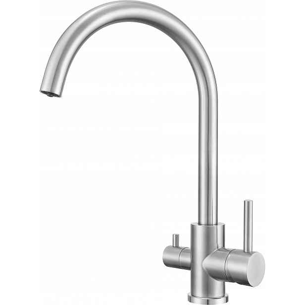 Idun Ocel Kartáčovaná třícestná baterie s možností připojení filtru