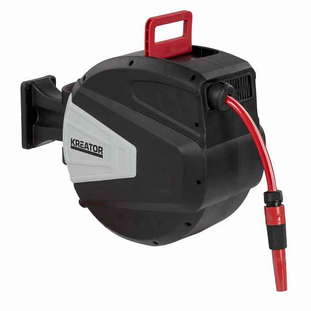 Kreator KRTGR6711 Zahradní hadice s aut. navíjením 15m 1/2"