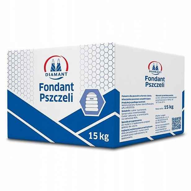 Těsto pro včely Diamant Fondant Blok Čerstvý 15 kg