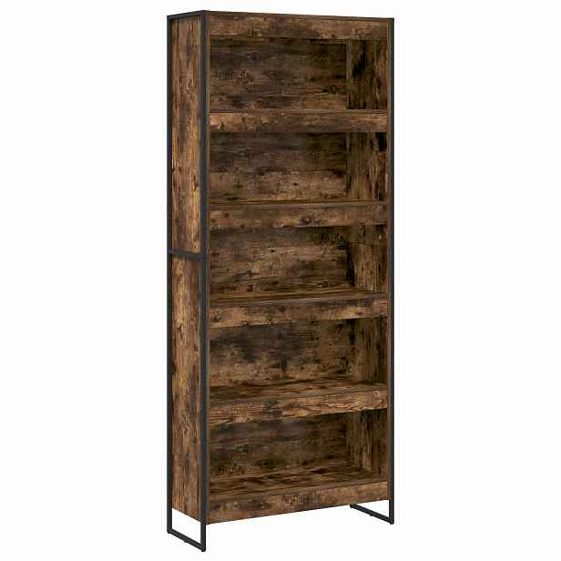 vidaXL Knihovna 80 x 30 x 189,5 cm Kompozitní dřevo Kouřový dub