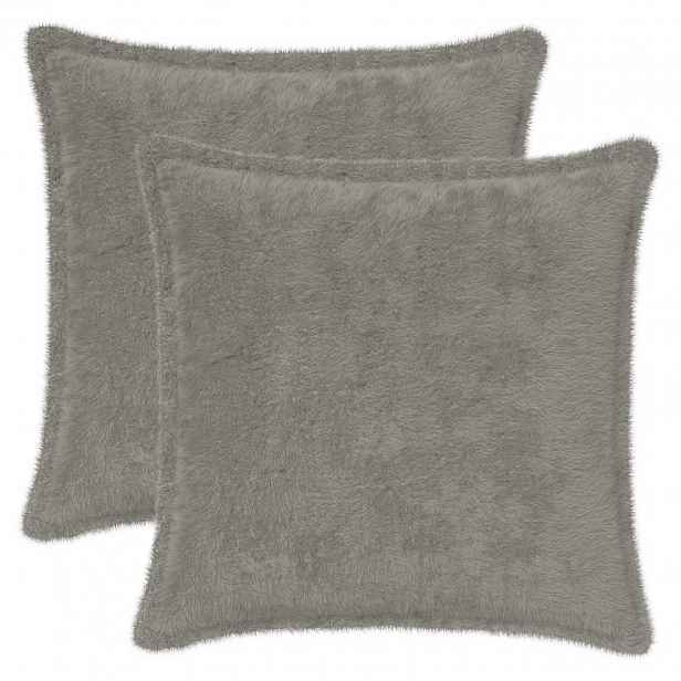 vidaXL Povlak na polštář 2 ks HOUTEN Světle šedá 35 x 35 cm