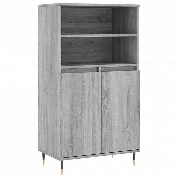vidaXL Skříň highboard šedá sonoma 60 x 36 x 110 cm kompozitní dřevo