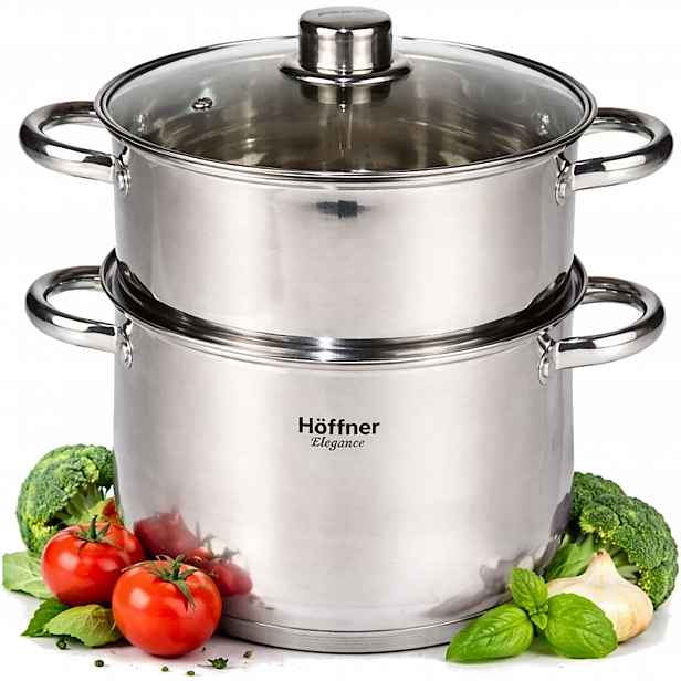 Hrnec Na Páru 5L 24CM Hoffner Elegance Premium
