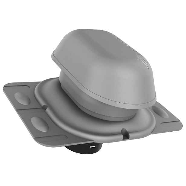 Větrací komín Ø125 Univerzální Grafit Metalický 9007