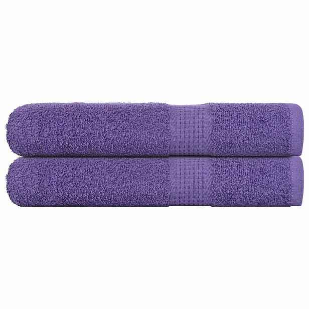 vidaXL Ručníky FROGN 2 ks fialové 100x200 cm 360 g/m²