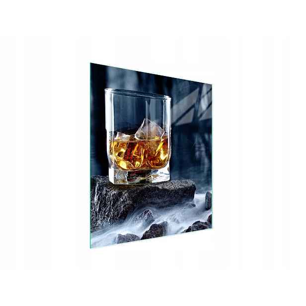 7v1 Skleněná Krájecí Deska 45x52 Whisky