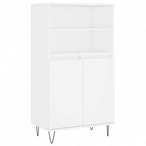vidaXL Skříň highboard bílá 60 x 36 x 110 cm kompozitní dřevo