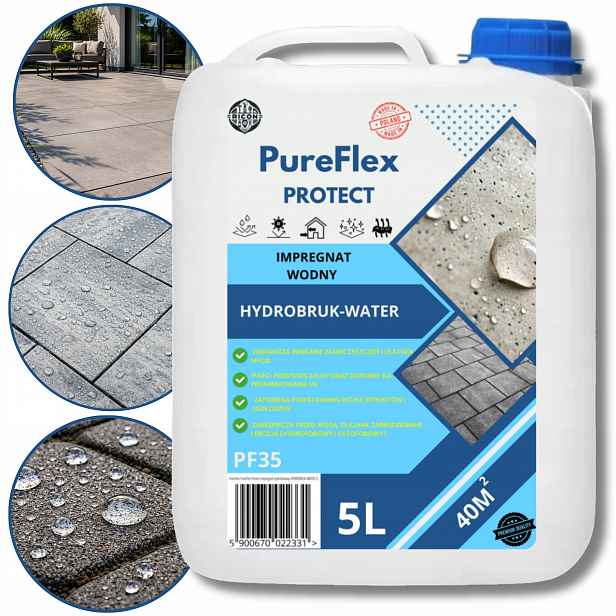 Impregnat Na Dlažební Kostky Betonu 5L Hydrofobní Oleofobní Bezbarvý Wet