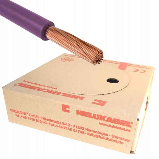 Kabel H07V-K 1,5 mm2 Fialový 100 mb