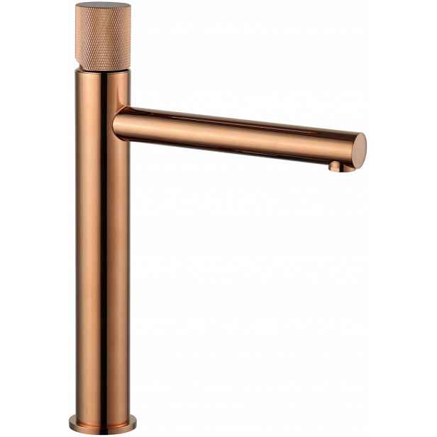 Mexen Elba One Vysoká Umyvadlová Baterie Růžové Zlato 29,5 cm