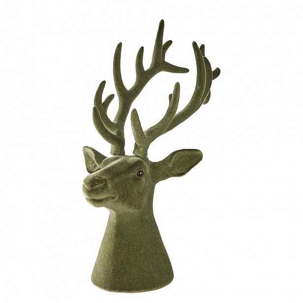 MOUNTAIN LODGE Hlava jelena 51 cm - zelená