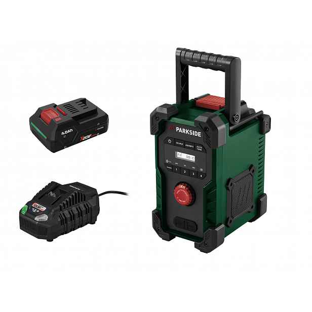 Parkside® Aku stavební rádio PBR 10 A1, Smart 4 Ah