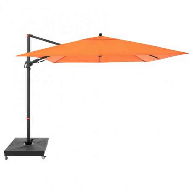 Doppler myZone 280 x 280 cm - výkyvný zahradní slunečník s boční tyčí : Desén látky - 816