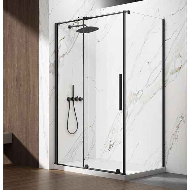 Gelco Spirit - Sprchový kout 100x90 cm, L/P varianta, čiré sklo/matná černá GI1010BGI3590B