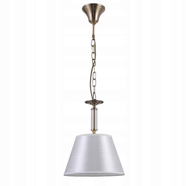 Italux Závěsná lampa Solana Ø27 cm E14, klasický styl, hnědá