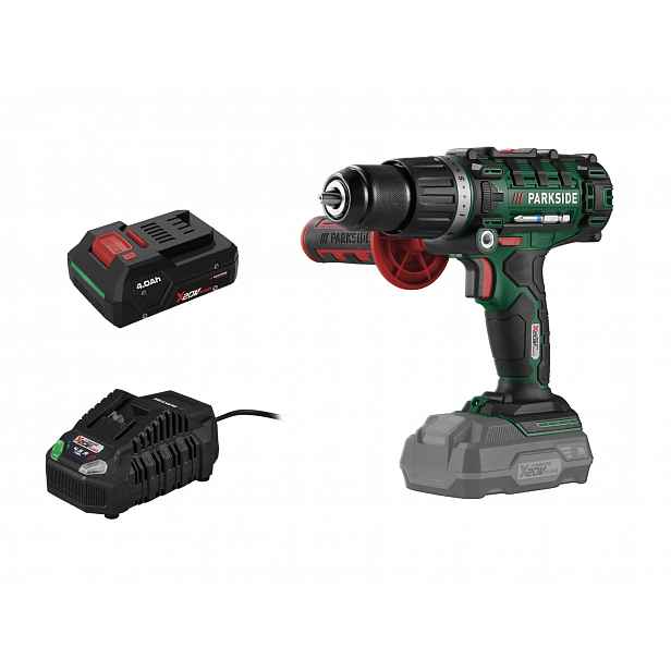 Parkside® Aku příklepová vrtačka Psbsa 20-Li E4, Smart 4 Ah