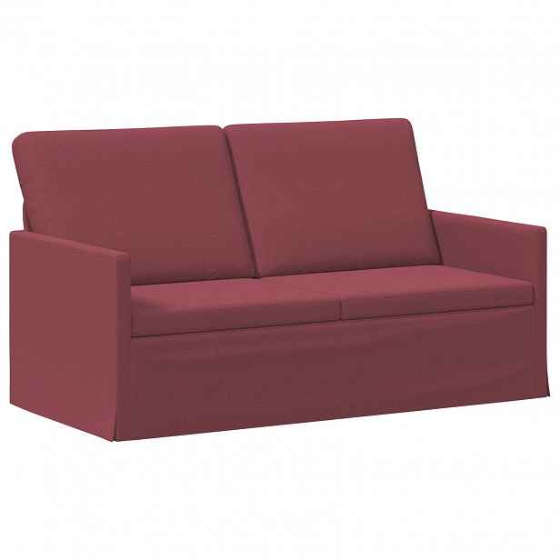 vidaXL Pohovka pro 2 osoby Víno Červené 150 x 81 x 82 cm Textil
