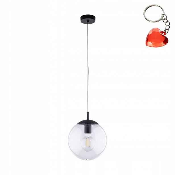 Závěs Stropní Svítidlo Závěsná lampa Esme Metal E27 25 cm Průhledný pro Tk Lighting