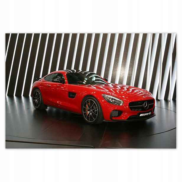 Plakáty 200x135 Červený Mercedes Amg