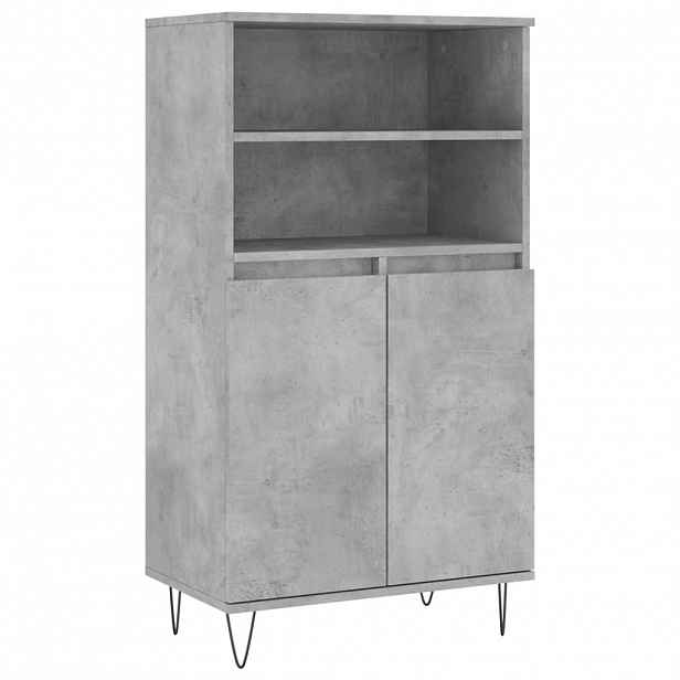 vidaXL Skříň highboard betonově šedá 60 x 36 x 110 cm kompozitní dřevo