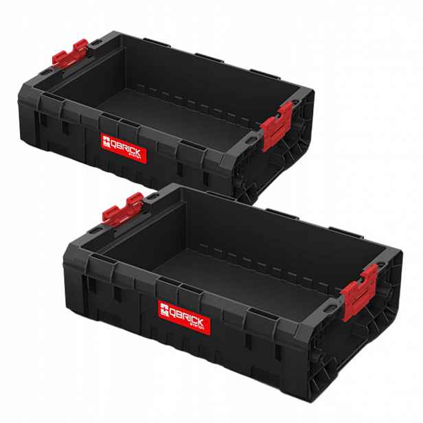 Qbrick System Pro Box 2.0 130 otevřený plastový box na nářadí 9 l x2