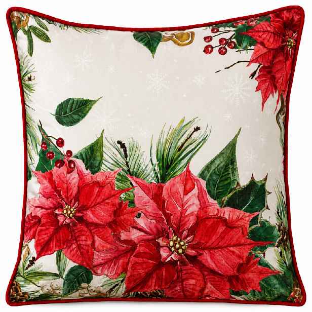 Vánoční povlak na polštář CHRISTMAS STAR 45x45 cm