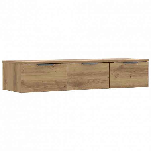 vidaXL Nástěnná skříňka dub artisan 102x30x20 cm kompozitní dřevo