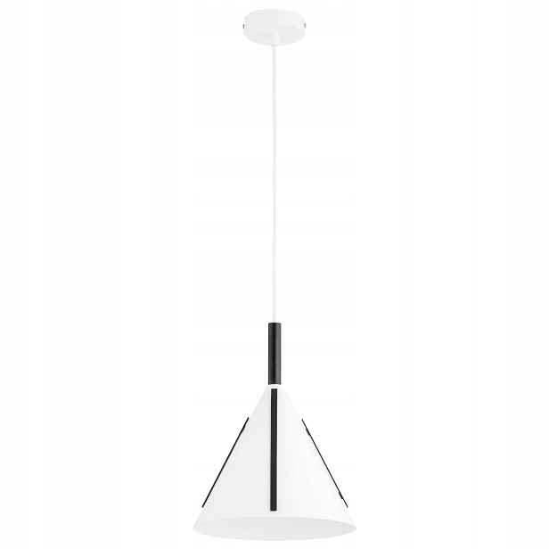 Alfa Falko závěsná lampa kužel černobílá 1xE27 max 15W IP20